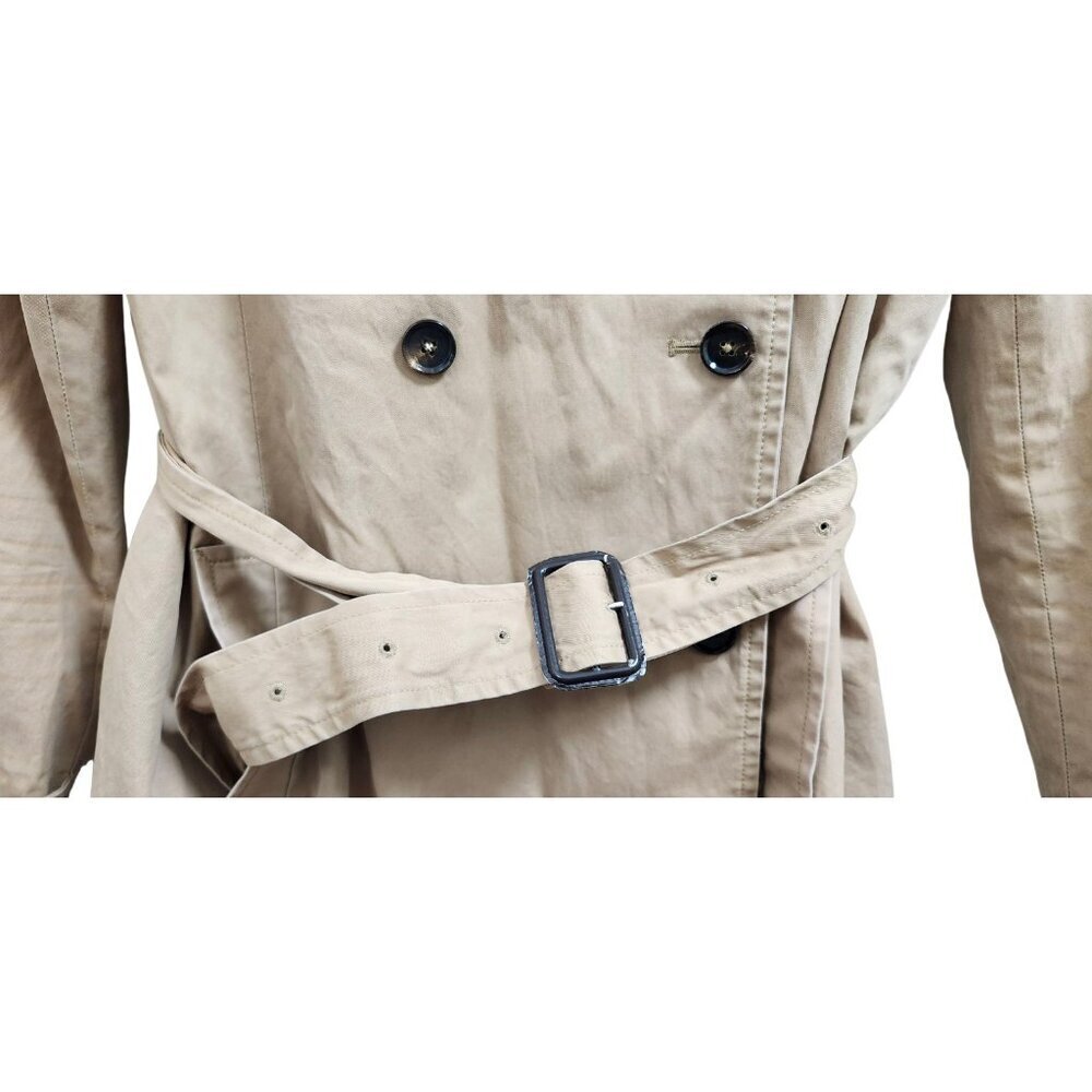 Massimo Dutti Women’s Trench Coat With Belt Brown Size M - Picture 5 of 16